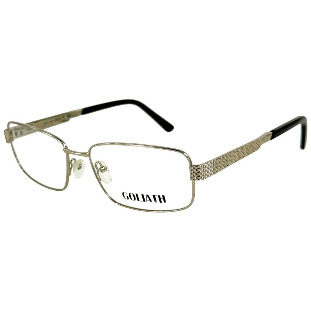 Goliath XXIV Mens Metal Eyeglass Frame Silver 58-17 France